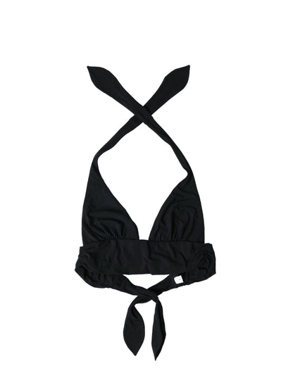 Top de bikini negro elegante