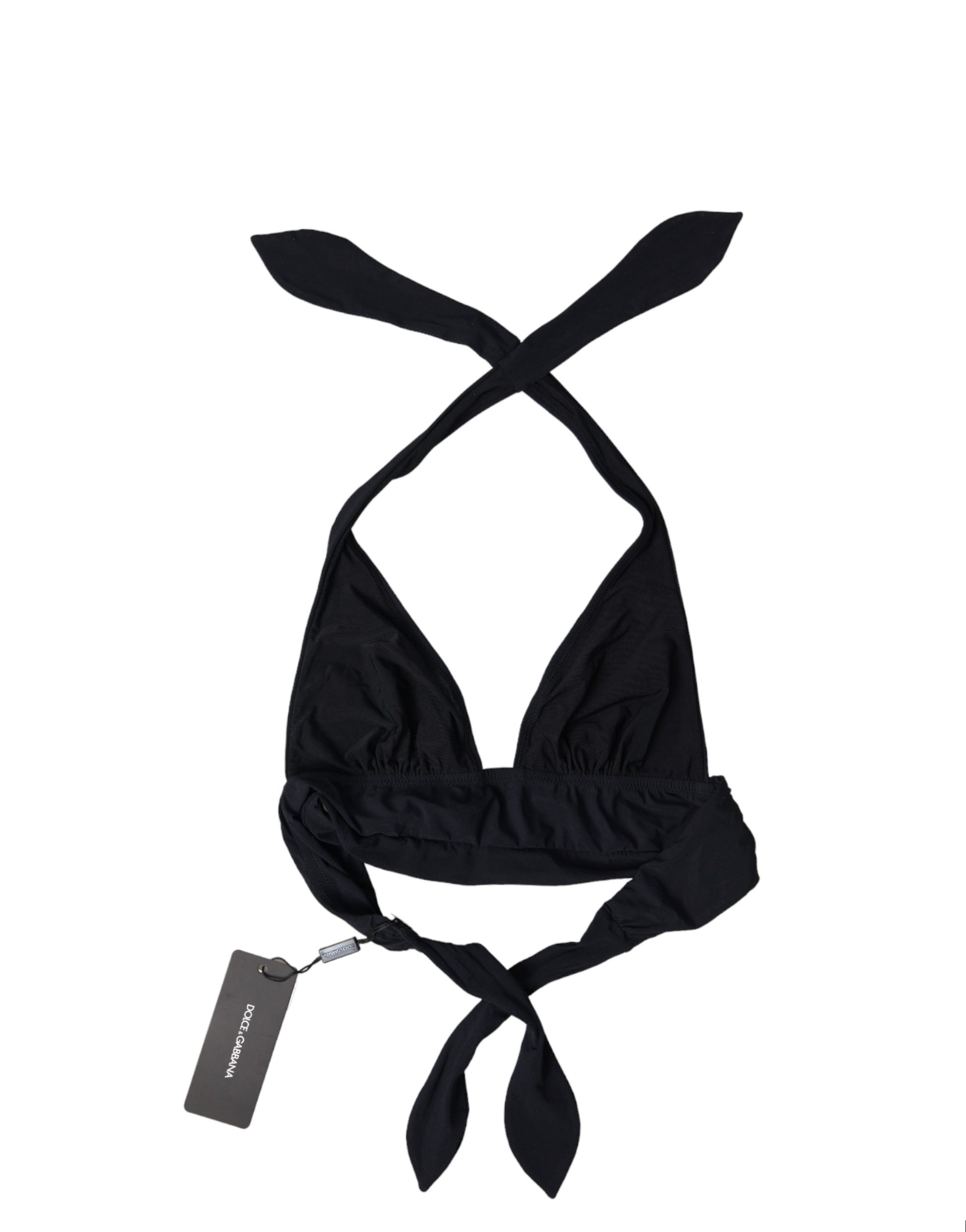 Top de bikini negro elegante