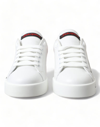 Wit rood veterschoenen lage sneakers voor dames