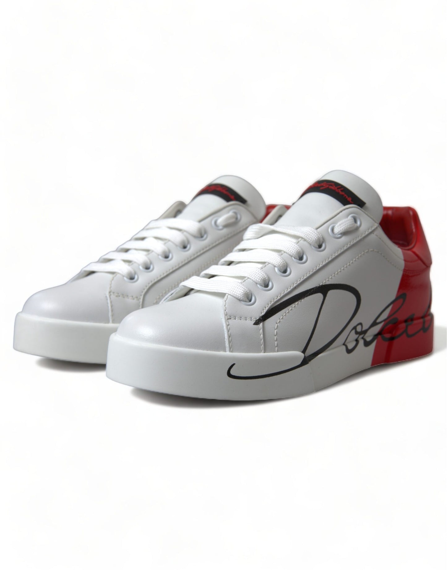 Wit rood veterschoenen lage sneakers voor dames