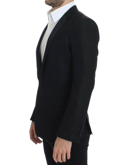 Zwarte wollen MARTINI slanke blazer