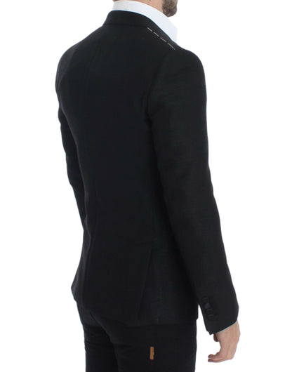 Zwarte wollen MARTINI slanke blazer