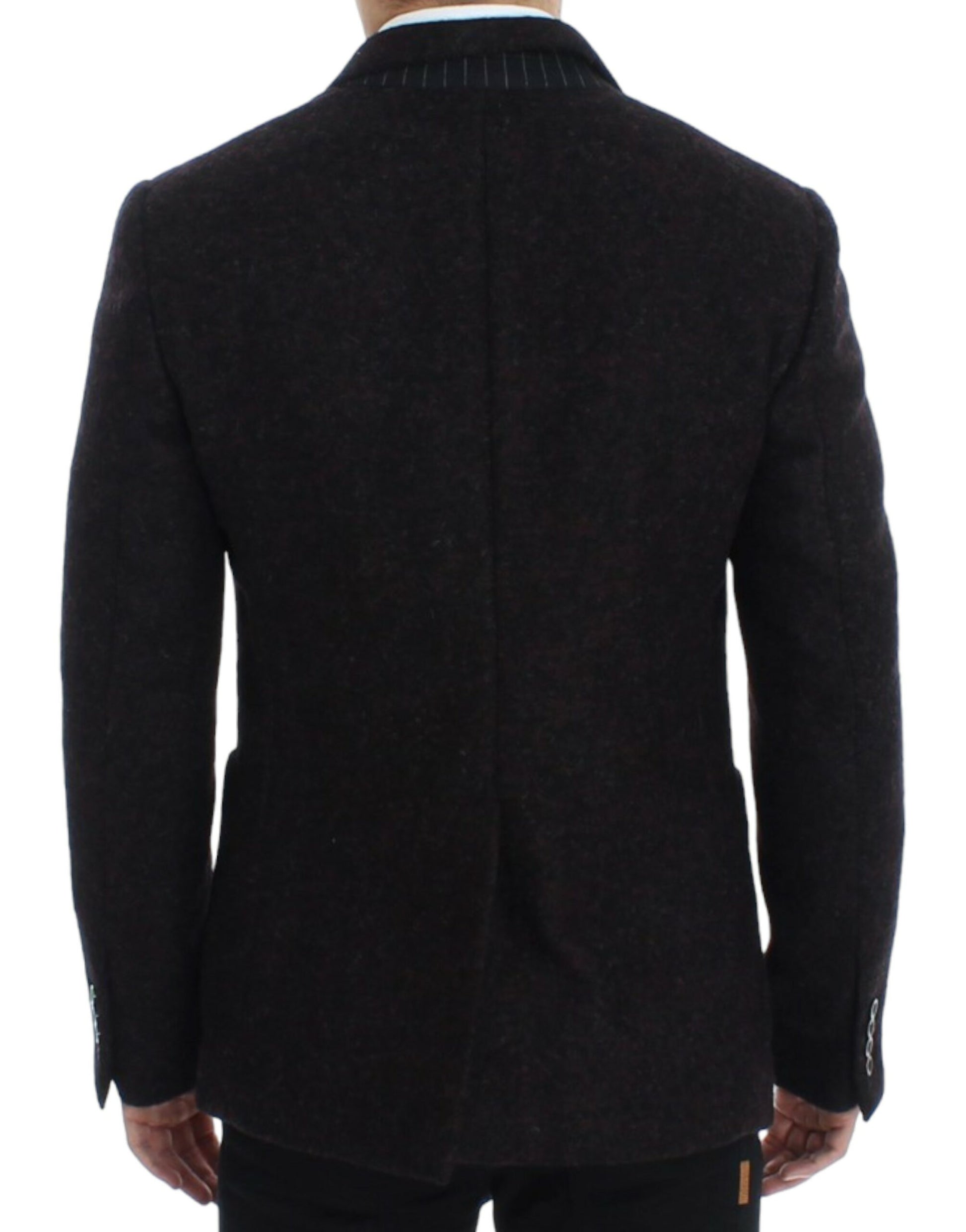 Bordeaux Alpaga Two-Button Blazer Jacket