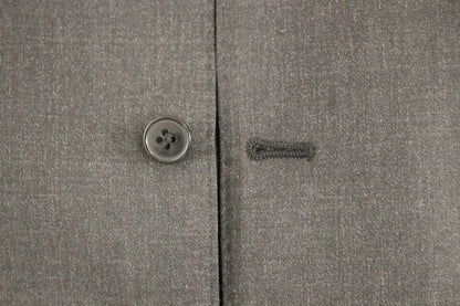 Elegant Gray Wool Formal Dress Vest