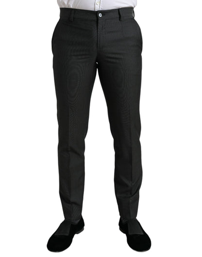 Pantalón de vestir ajustado gris oscuro elegante