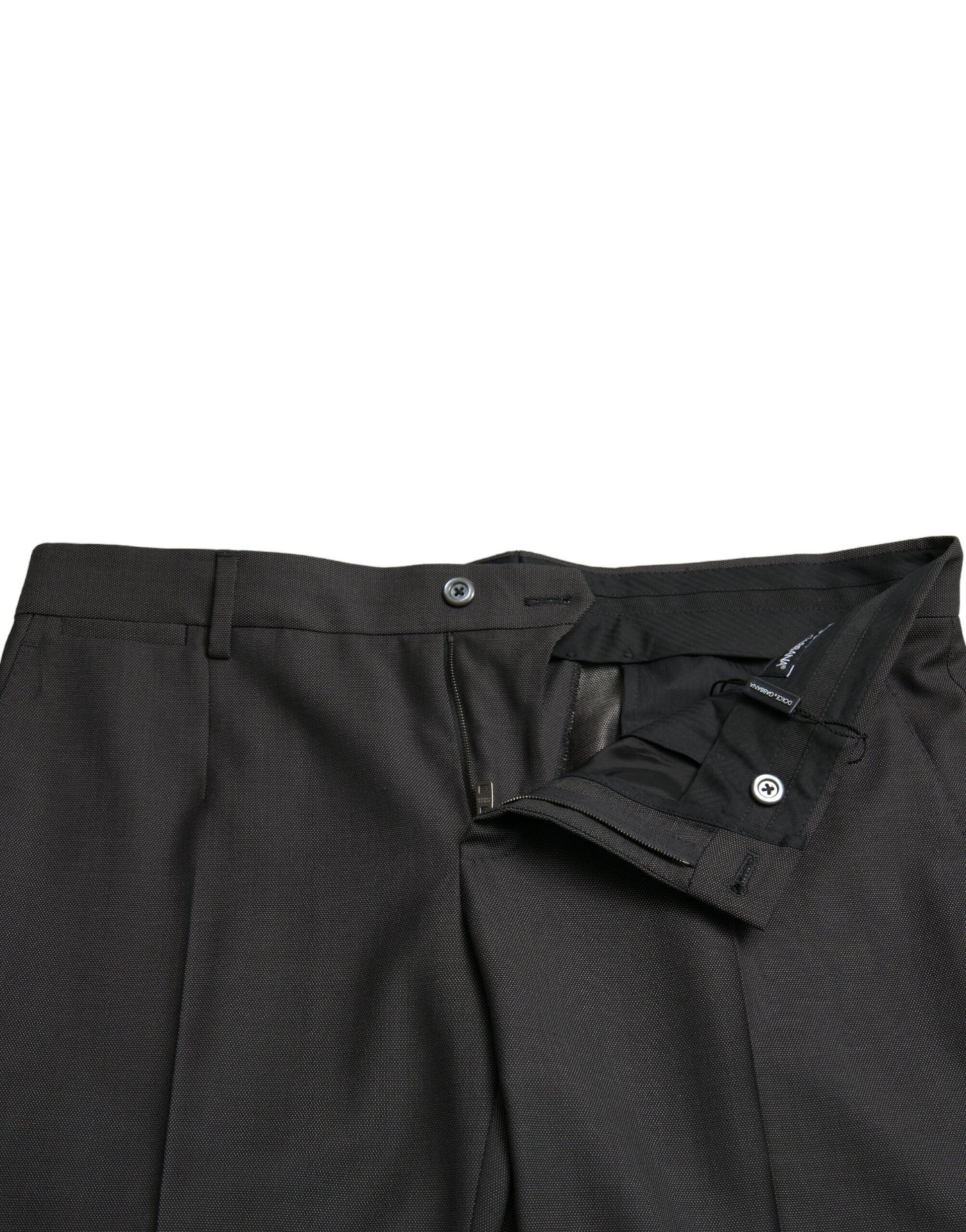 Pantalón de vestir ajustado gris oscuro elegante