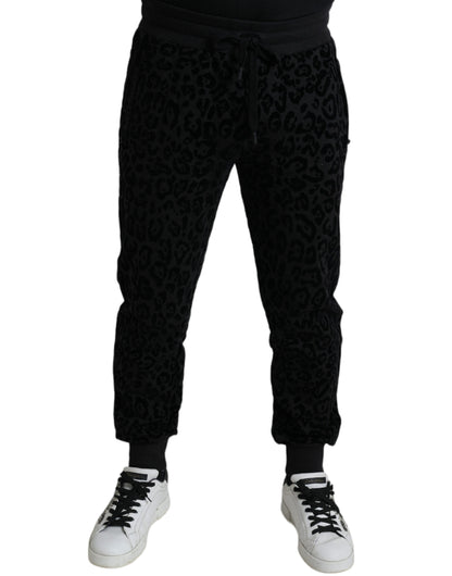 Joggers elegantes de leopardo para hombre