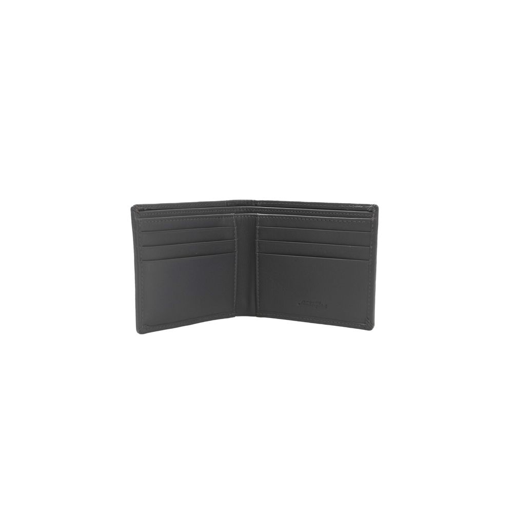 Gray Calf Leather Men Wallet