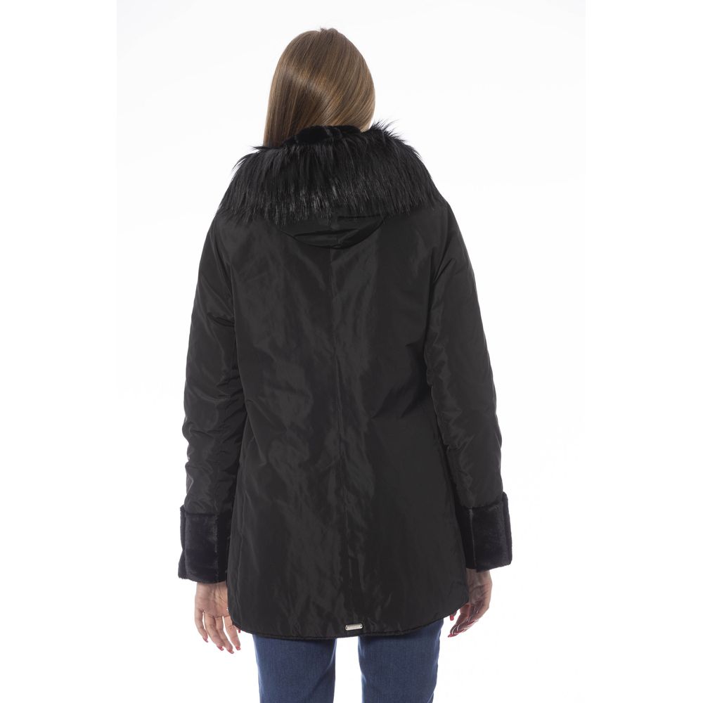 "Black Polyester Women Jacket"