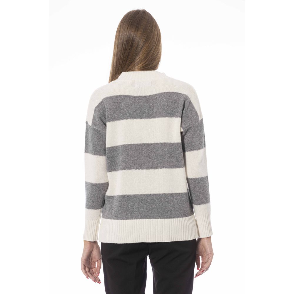 Gray Wool Women Sweater