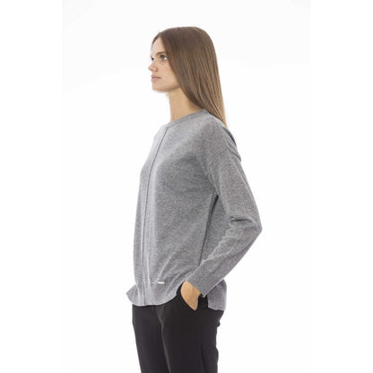 Gray Wool Women Sweater