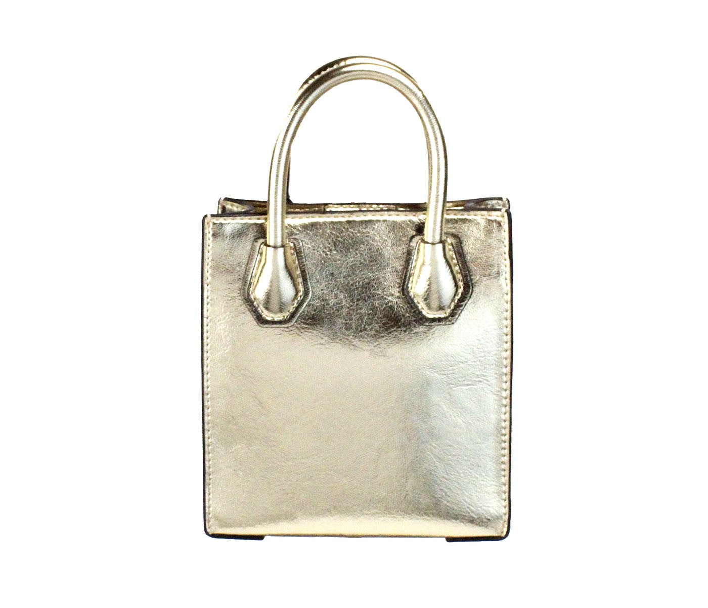 Mercer XS lichtgoud metallic North South shopper crossbodytas