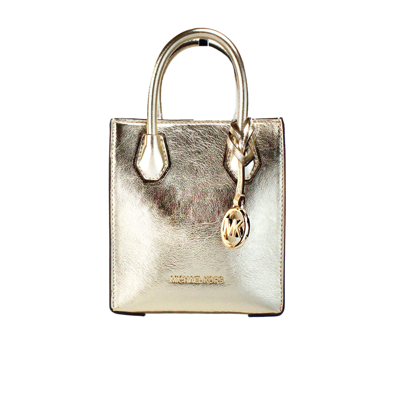 Mercer XS lichtgoud metallic North South shopper crossbodytas