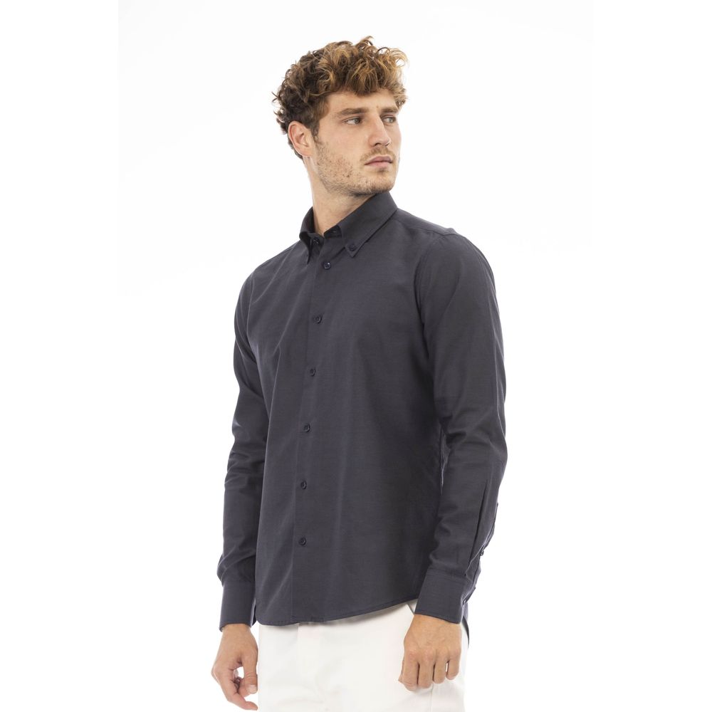 Gray Cotton Mens Shirt