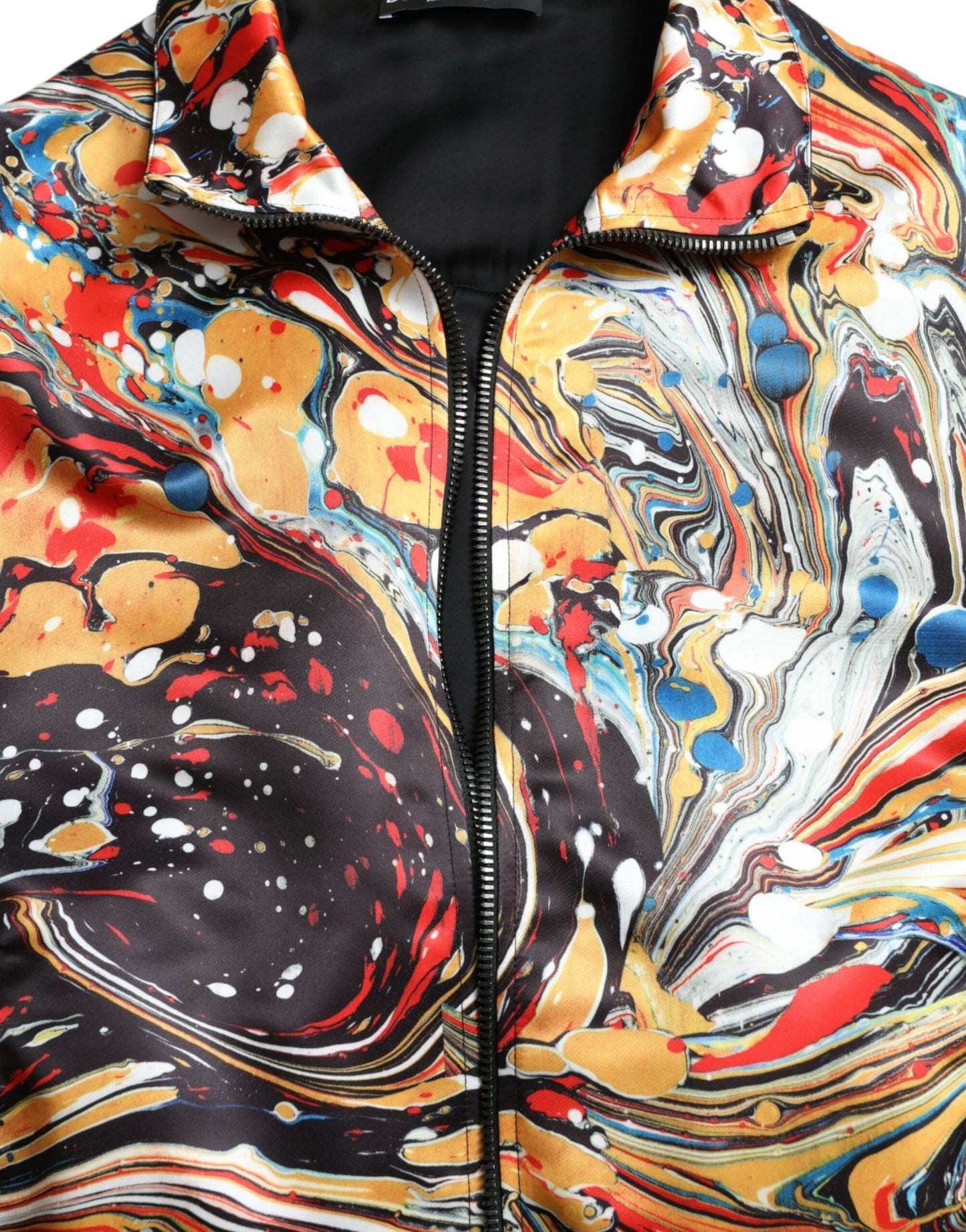 Chaqueta bomber abstracta colorida