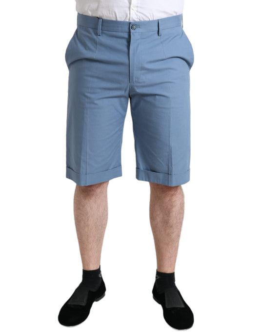 Bermudas de algodón azul cielo