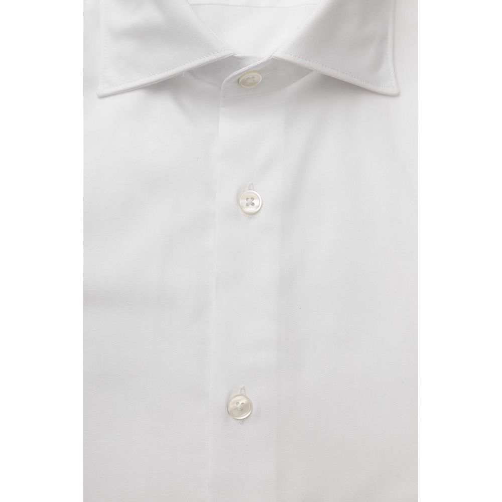 White Cotton Men's Shirt