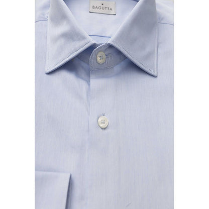 Light Blue Cotton Men Shirt