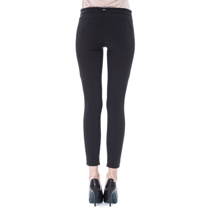 Black Polyester Women Pants