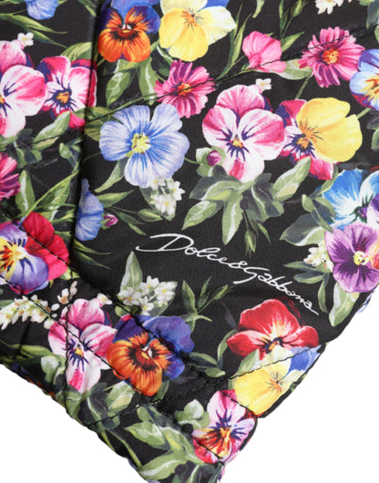 Shorts florales vibrantes de cintura alta