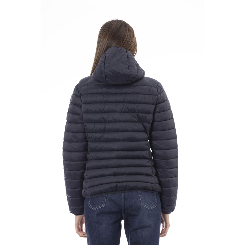 Blue Nylon Women Jacket