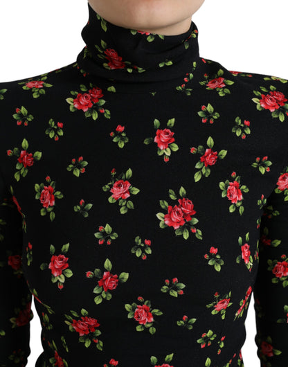 Top elegante de mezcla de seda floral