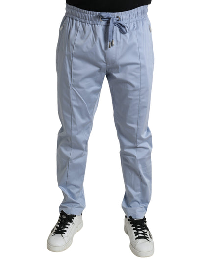 Elegante pantalón jogger azul claro para hombre