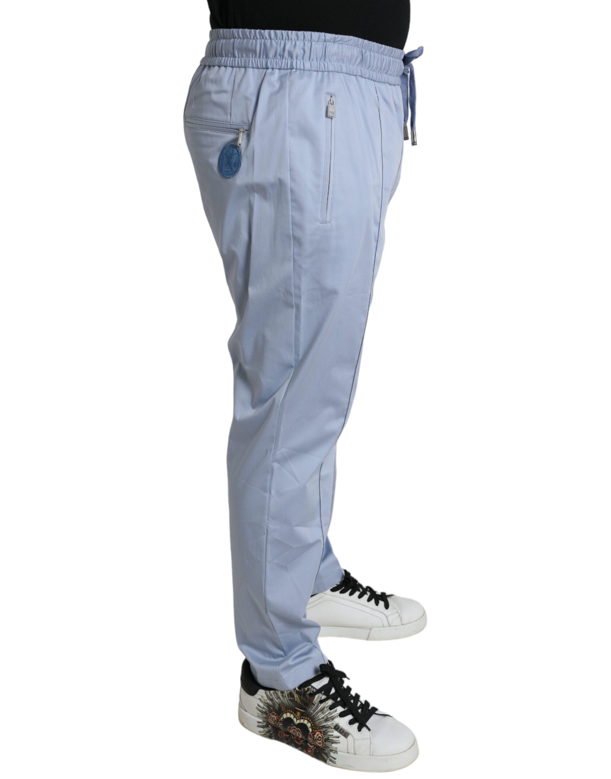 Elegante pantalón jogger azul claro para hombre