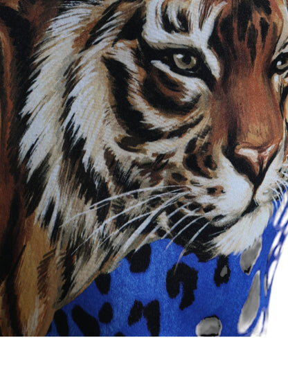 Joggers elegantes con estampado de tigre