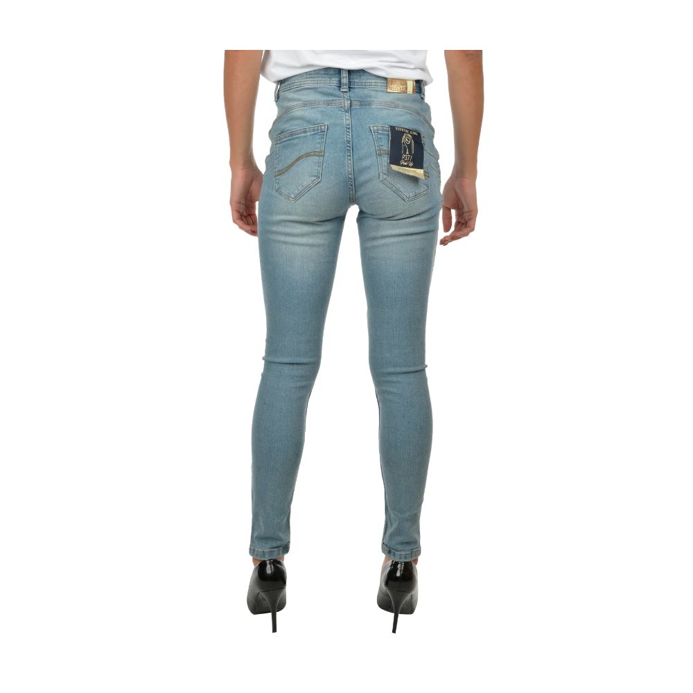 Chic Light Blue Skinny Denim for Women