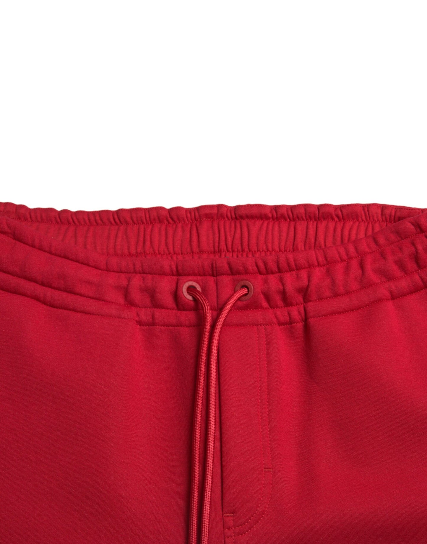 Pantalones jogger de mezcla de algodón rojo chisporroteante