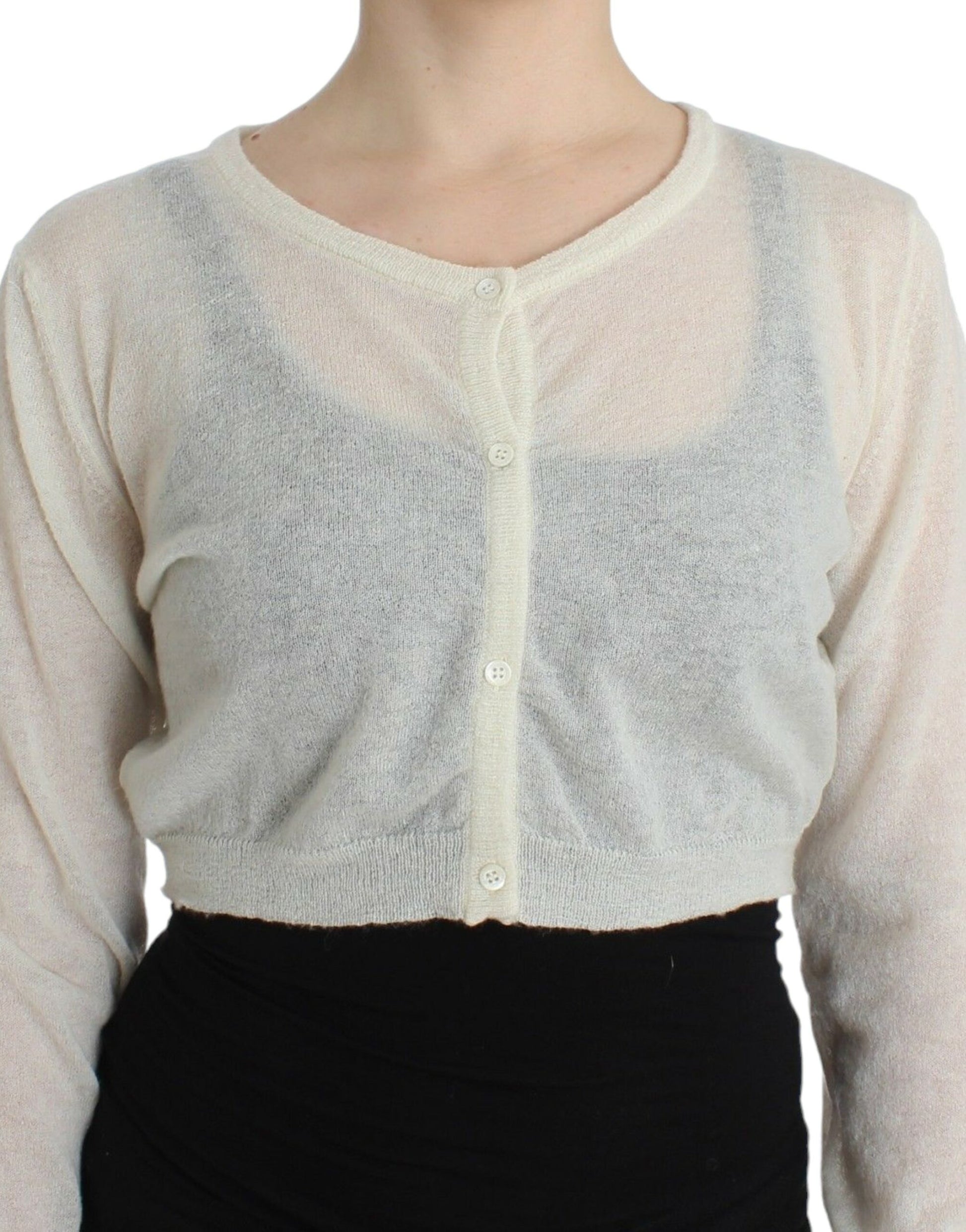 Chic Cropped Alpaca Blend Sweater