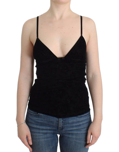 Elegant Black Cami Lingerie Top