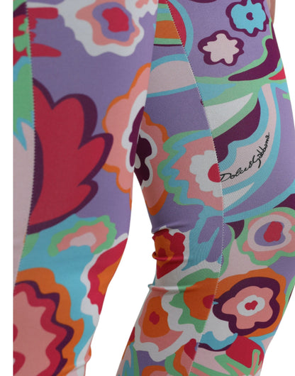 Encantadores leggings de cintura alta con estampado floral