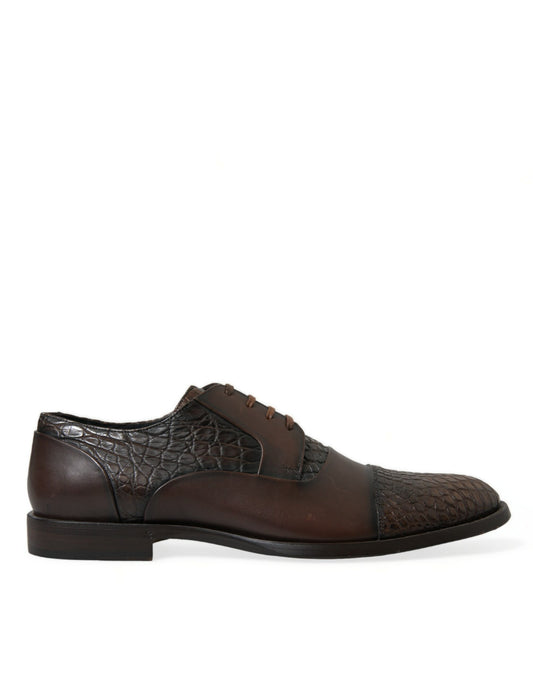 Zapatos de vestir Oxford de cuero con textura elegante