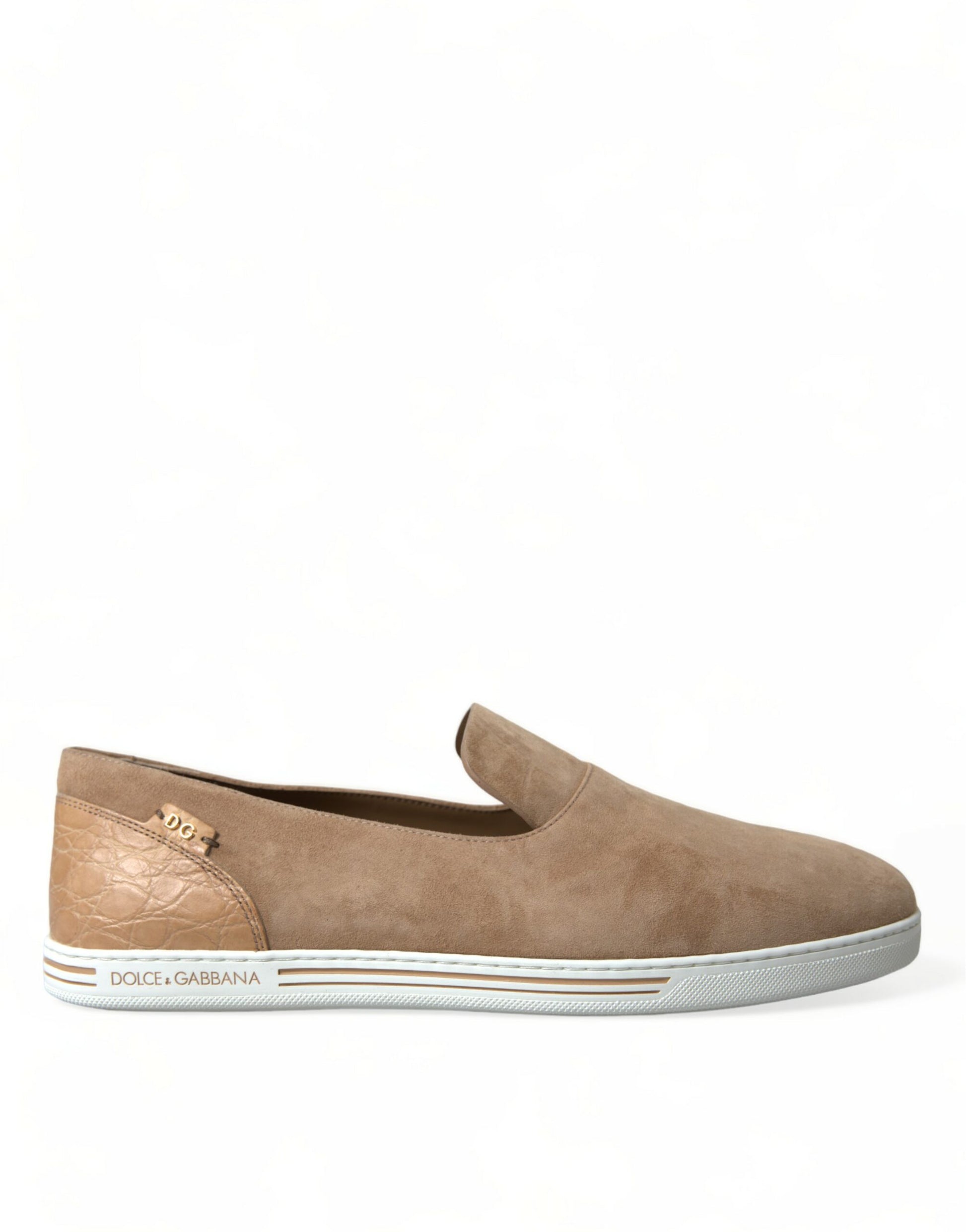 Mocasines de cuero beige elegantes