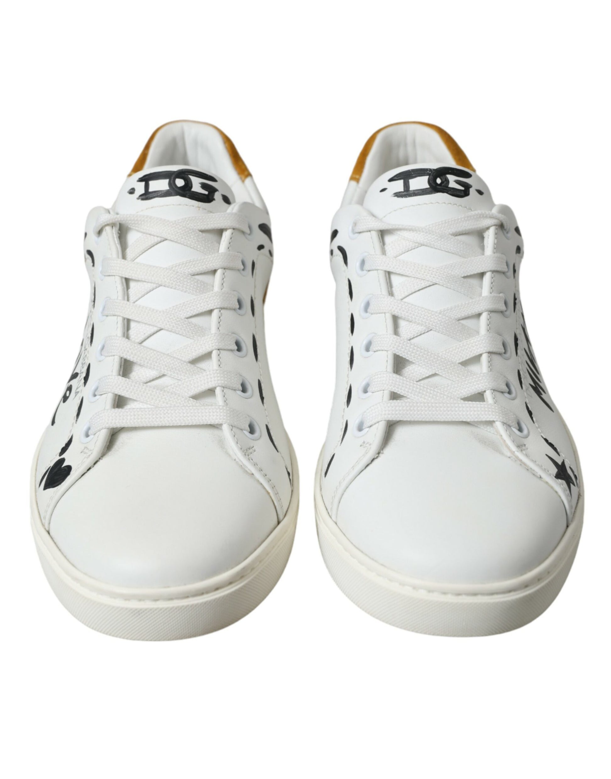 Wit lederen LOVE Milano heren sneakers schoenen