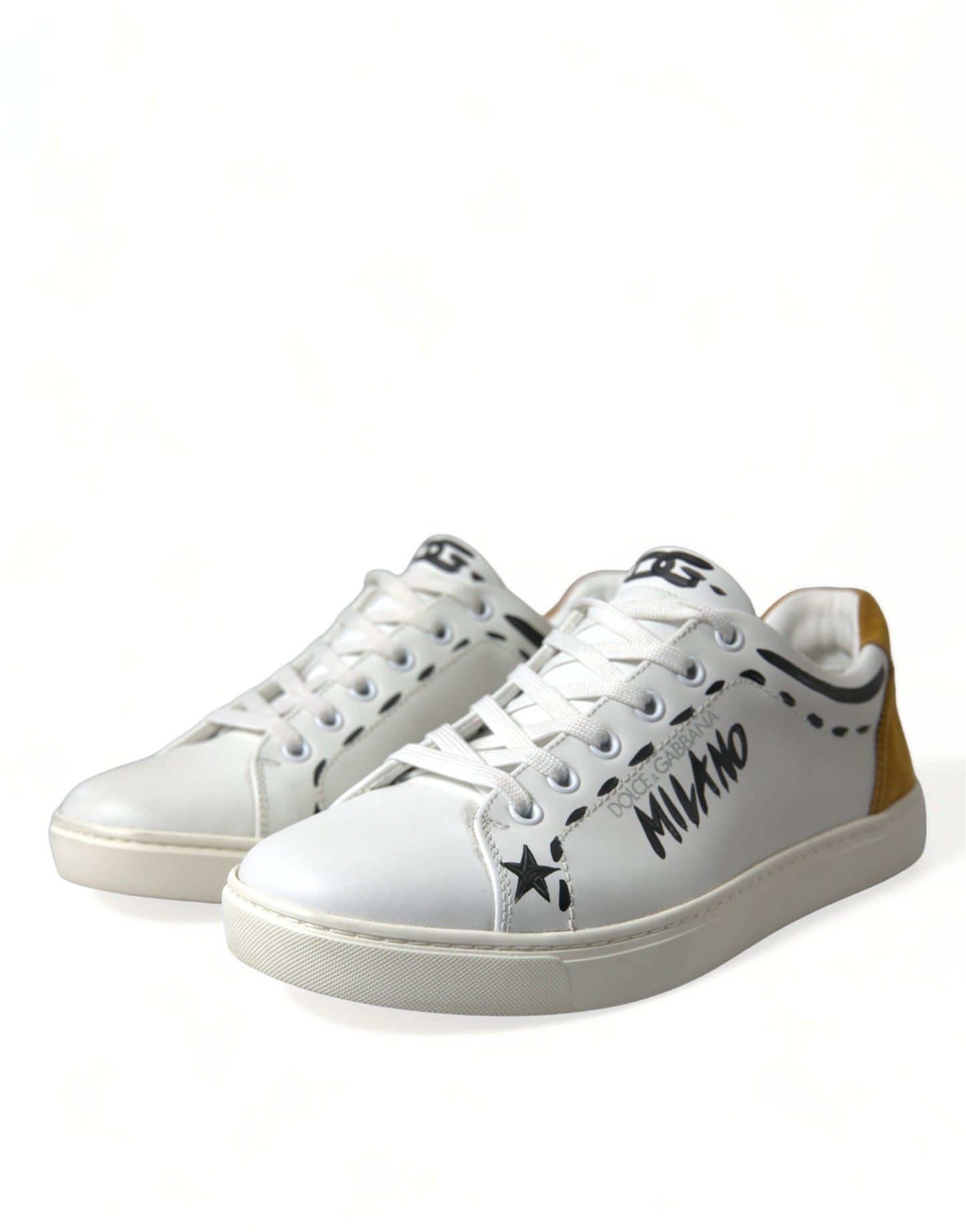 Wit lederen LOVE Milano heren sneakers schoenen