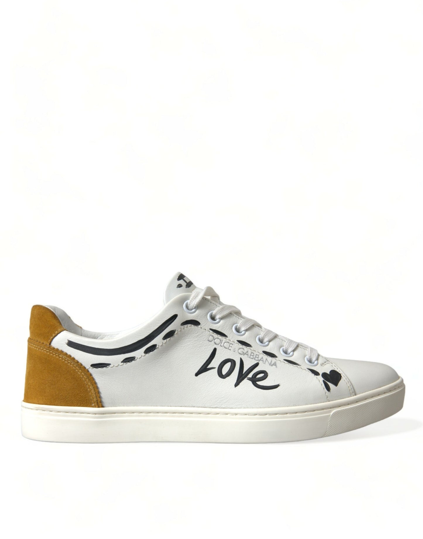 Wit lederen LOVE Milano heren sneakers schoenen