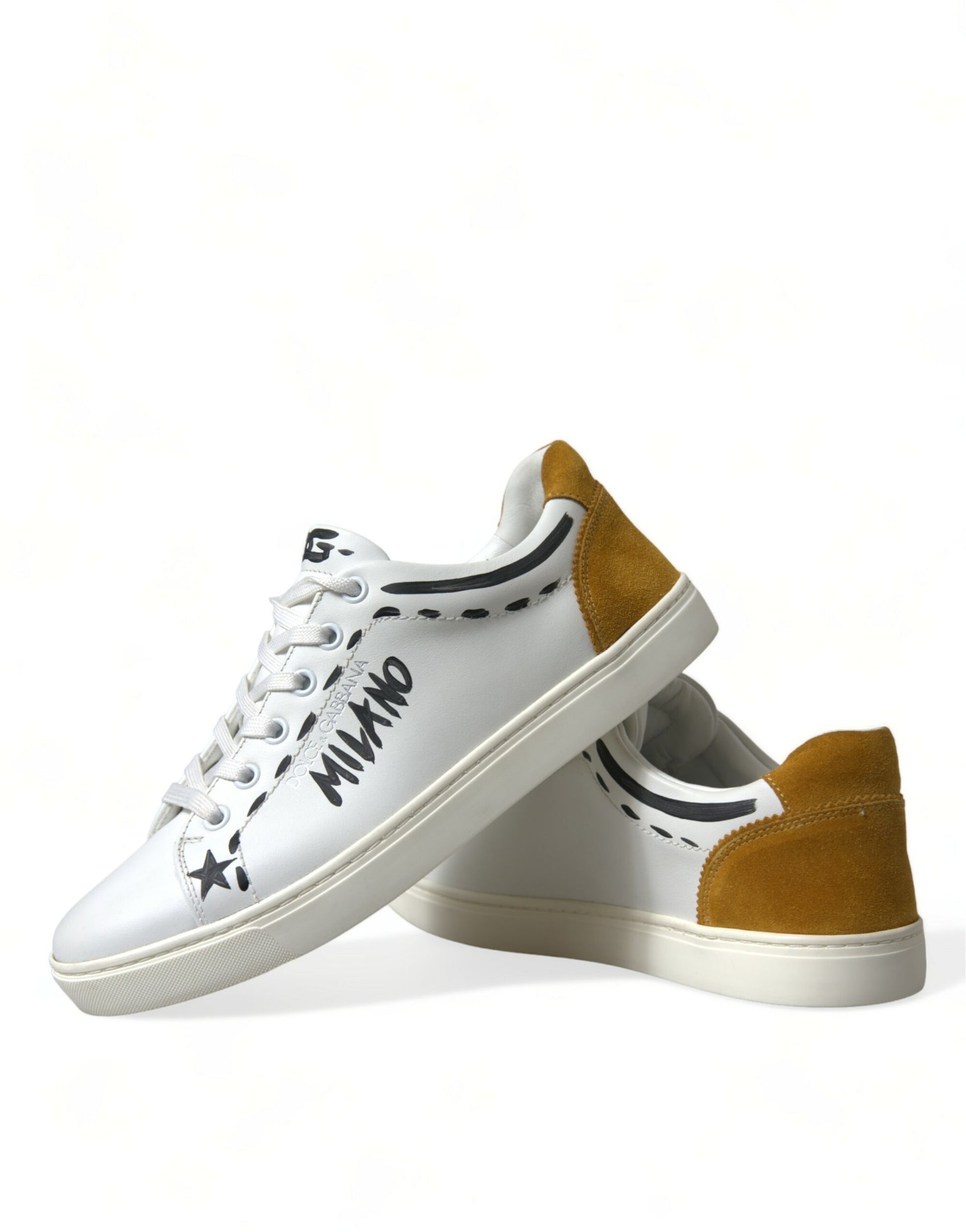 Wit lederen LOVE Milano heren sneakers schoenen