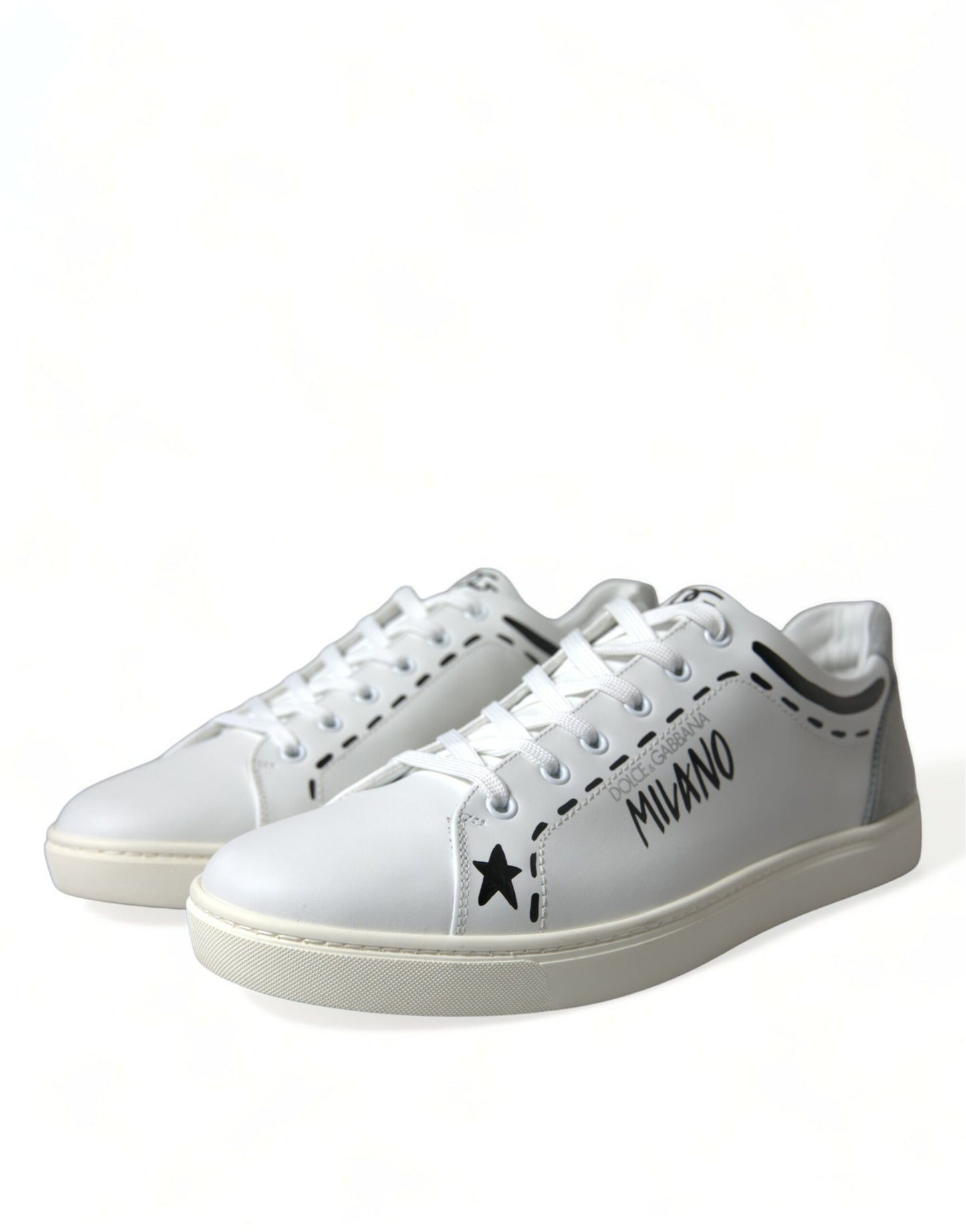 Wit grijs lederen LOVE Milano sneakers schoenen