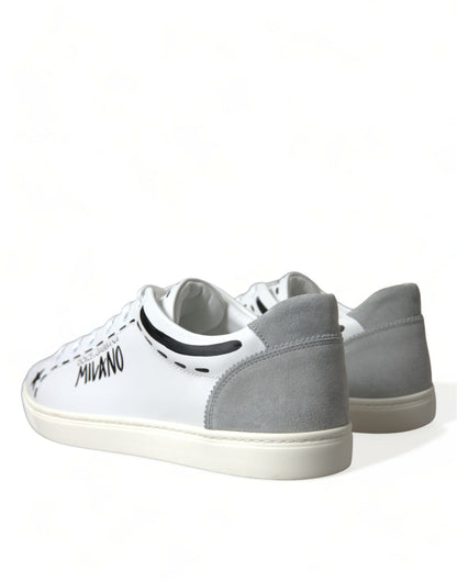 Wit grijs lederen LOVE Milano sneakers schoenen