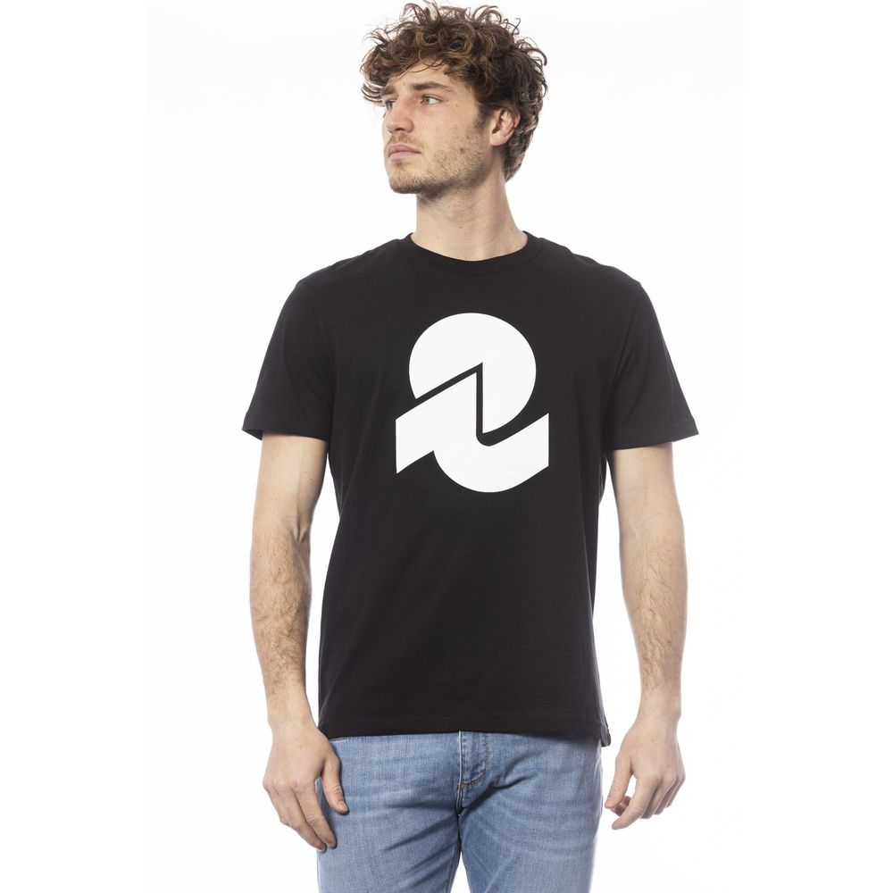 Black Cotton Men T-Shirt