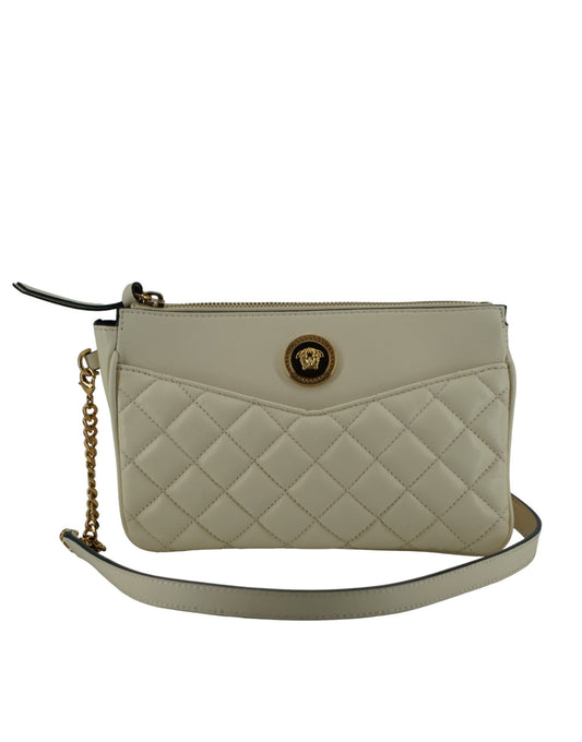 Witte lamsleren tas Crossbody tas