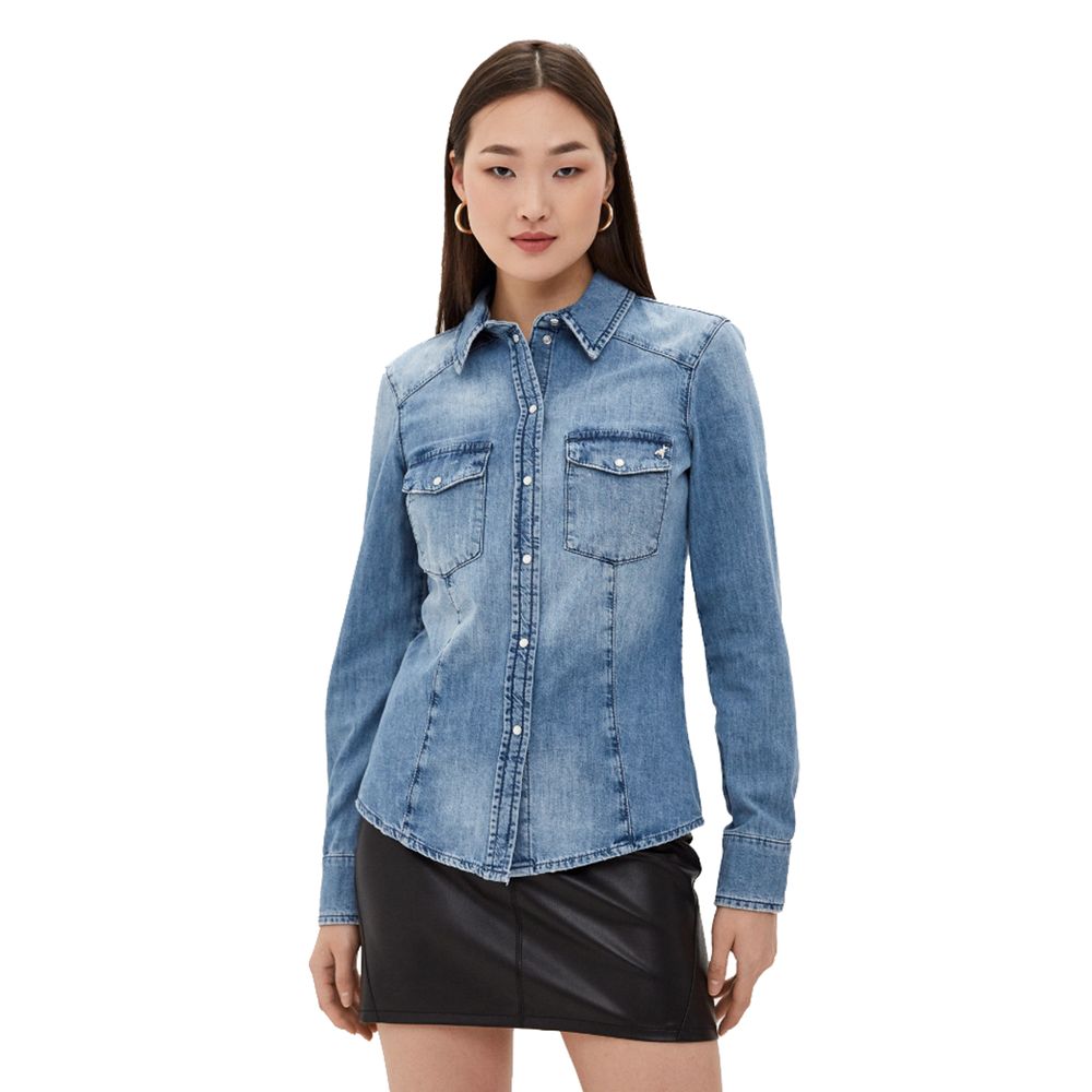 Chic Light Blue Denim Shirt