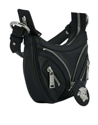 Elegante bolso de hombro mini hobo negro