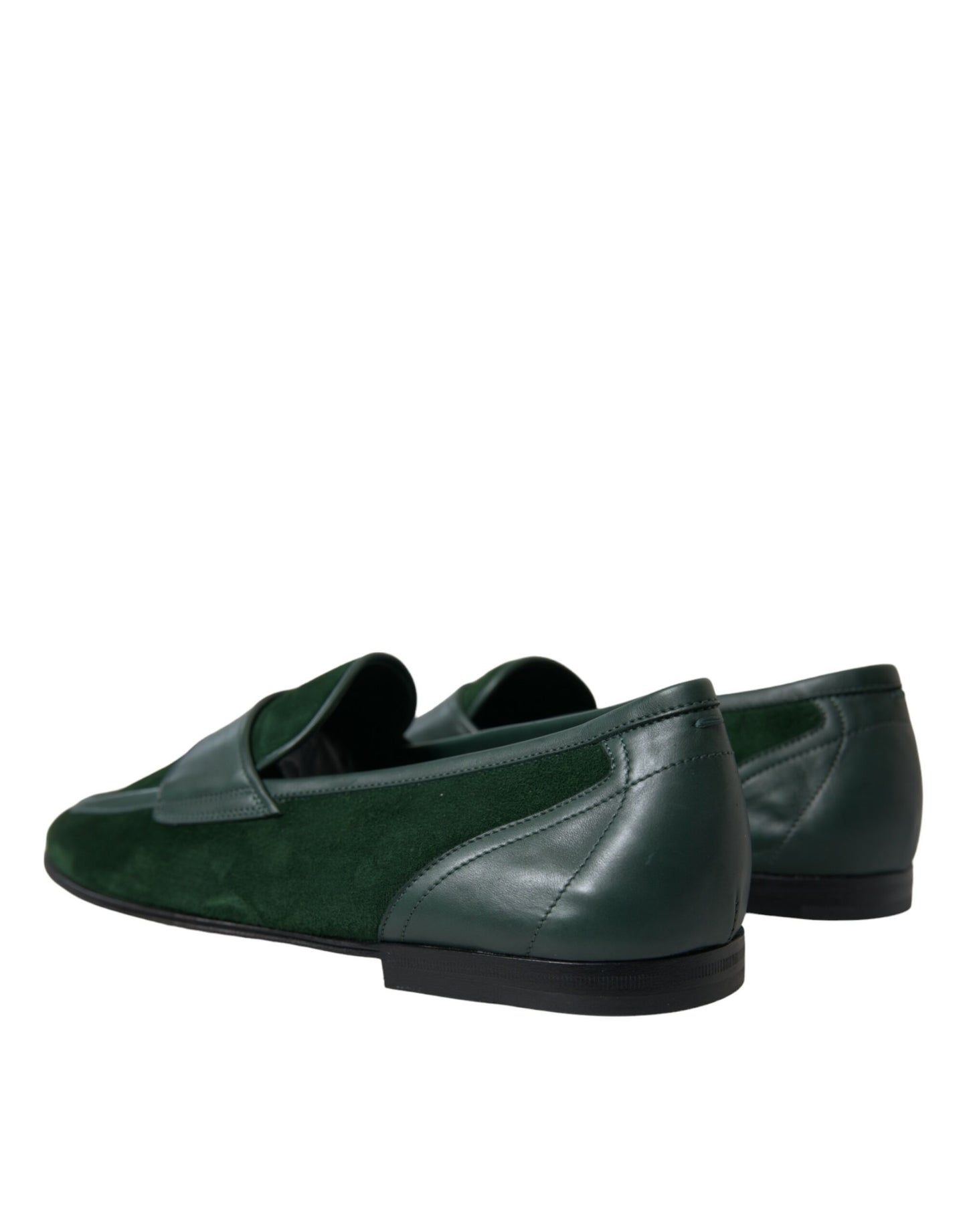 Groene fluwelen slip-on herenloaferkledingschoenen