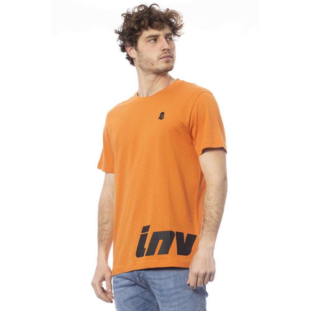 Orange Cotton Men T-Shirt