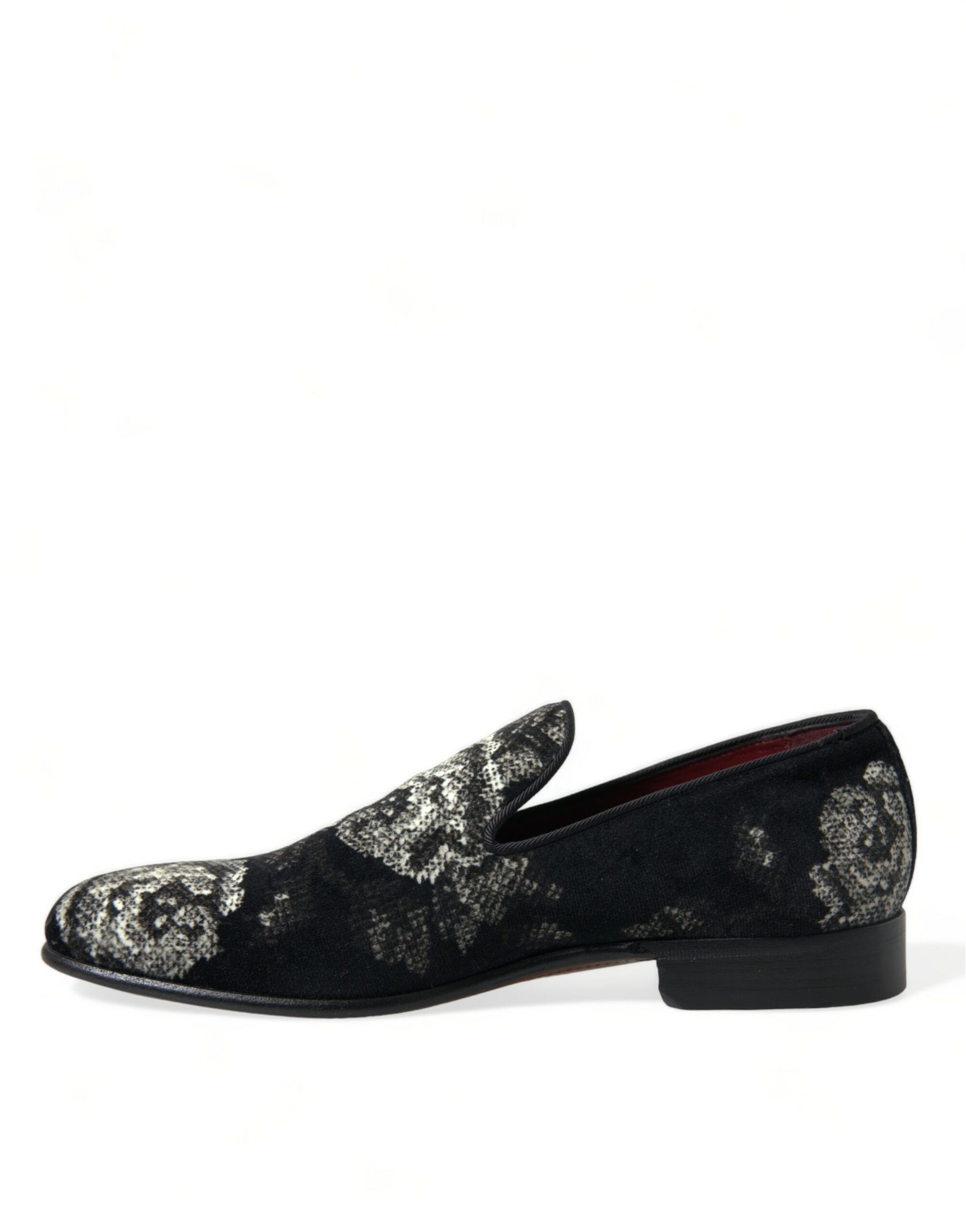 Mocasines elegantes de terciopelo floral