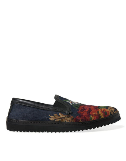 Veelkleurige bloemenpantoffels Heren Loafers Schoenen